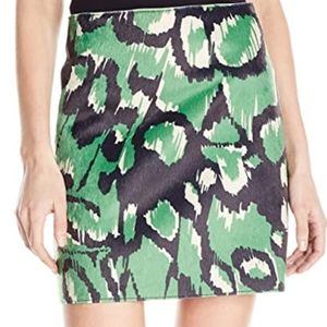 French Connection - Green A-line skirt - Size 8